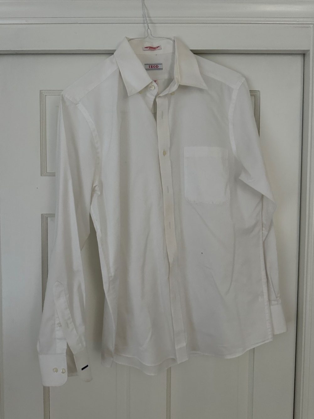 Izod Slim Fit White Dress Shirt